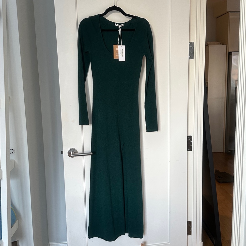 *Never Worn* Reformation Green Cashmere Sweater Dress